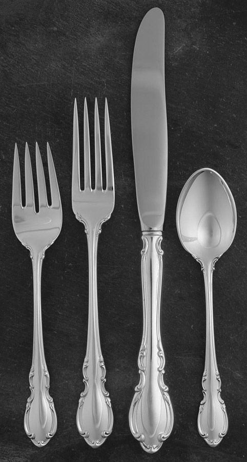 Legato (Sterling, 1962) 4 Piece Dinner Size Setting by Towle Silver-1
