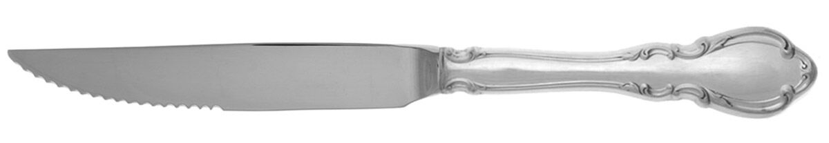 Legato (Sterling, 1962) Steak Knife Individual Hollow, Serrate HC by Towle Silver-1
