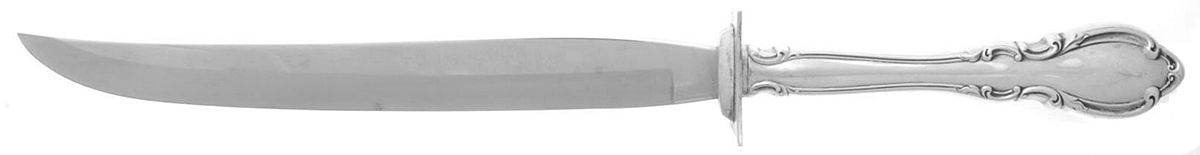 Legato (Sterling, 1962) Large Stainless Blade Roast Carving Knife by Towle Silver-1
