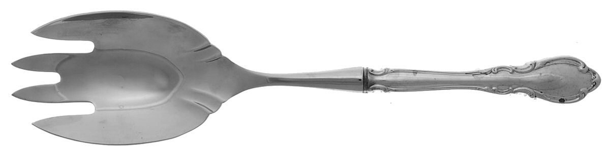 Legato (Sterling, 1962) Salad Serving Fork with Stainless Prongs by Towle Silver-1