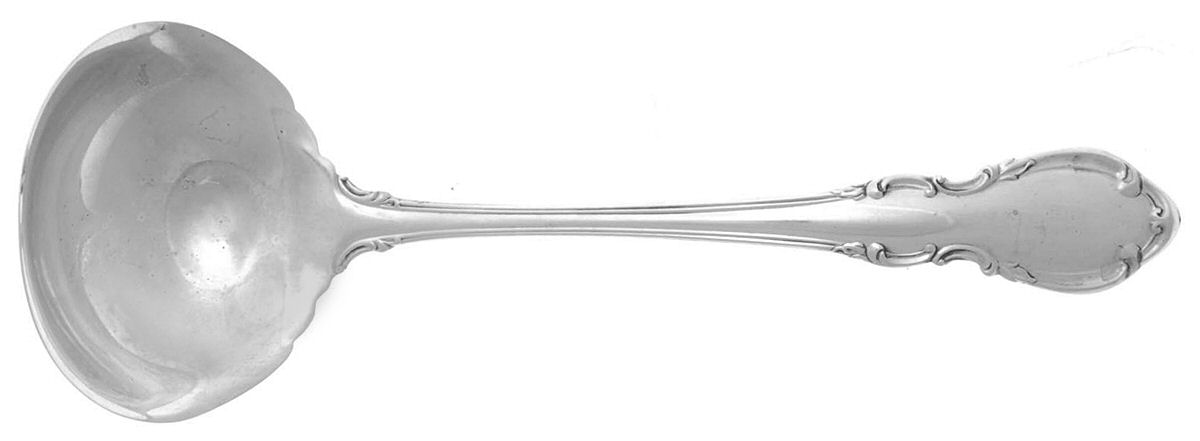 Legato (Sterling, 1962) Solid Piece Cream Ladle by Towle Silver-1