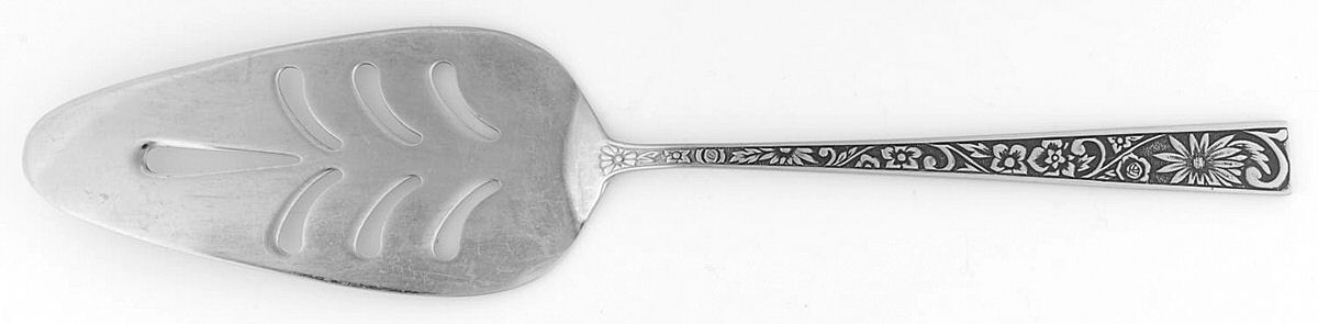 Leaf Velvet (Stainless) Pierced All Stainless Pie Server by Towle Silver-1