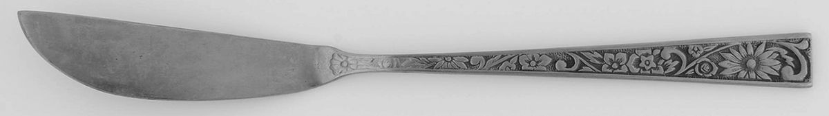 Leaf Velvet (Stainless) Flat Handle Master Butter Knife by Towle Silver-1