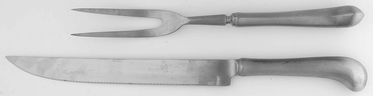 Liberty Bell-Liberty Belle (Stainless) Large 2-Piece Roast Carving Set w/Stainless Blade by Towle Silver-1