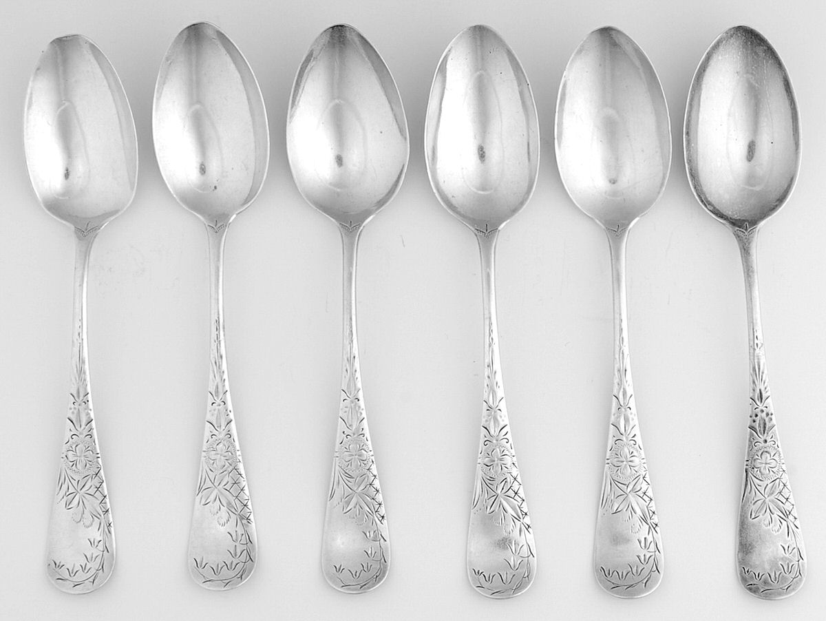 Lily (Sterling, 1888) Teaspoon - Set of 6 by Towle Silver-1