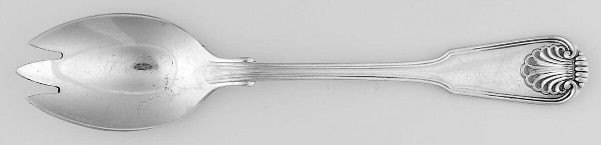 London Shell (Silverplate, Germany Backstamp) Pierced Tablespoon (Serving Spoon) by Towle Silver-1