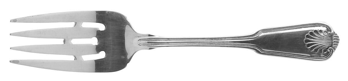 London Shell (Silverplate) Small Solid Cold Meat Serving Fork by Towle Silver-1