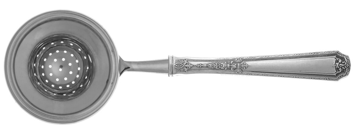 Louis XIV (Sterling, 1924, No Monograms) Tea Strainer Overcup Serving-Stainless Bowl HC by Towle Silver-1
