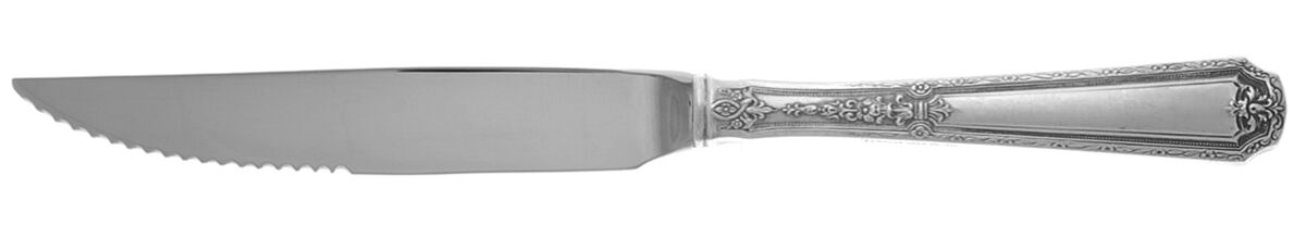 Louis XIV (Sterling, 1924, No Monograms) Steak Knife Individual Hollow, Serrate HC by Towle Silver-1