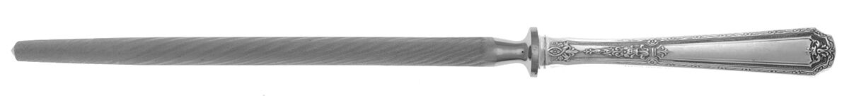 Louis XIV (Sterling, 1924, No Monograms) Sharpener Knife with Steel Rod HC by Towle Silver-1