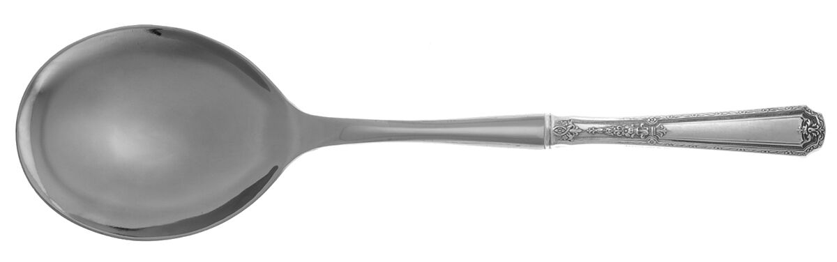 Louis XIV (Sterling, 1924, No Monograms) Casserole Spoon with Smooth Stainless Bowl HC by Towle Silver-1