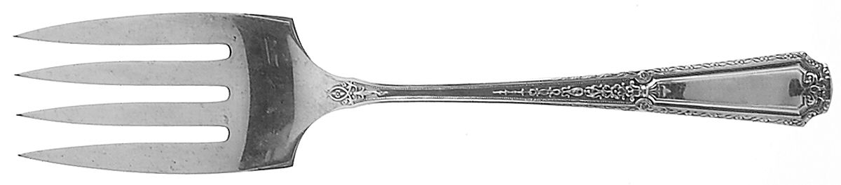 Louis XIV (Sterling, 1924, No Monograms) Solid Salad Serving Fork by Towle Silver-1
