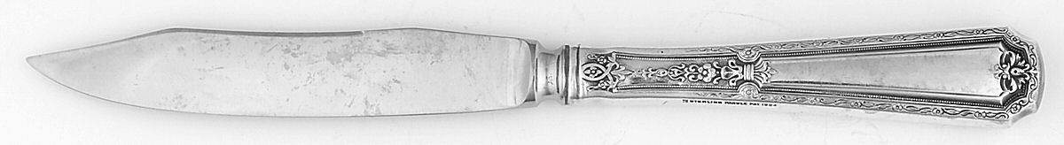 Louis XIV (Sterling, 1924, No Monograms) Individual Fruit Knife with Stainless Blade by Towle Silver-1
