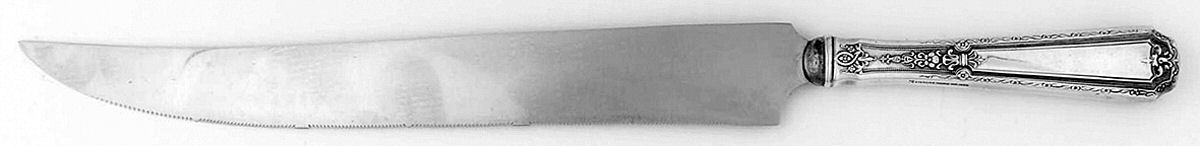 Louis XIV (Sterling, 1924, No Monograms) Large Stainless Blade Roast Carving Knife by Towle Silver-1