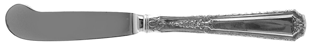 Louis XIV (Sterling, 1924, No Monograms) Butter Spreader Hollow Hdl-Paddle/Stainless Blade by Towle Silver-1
