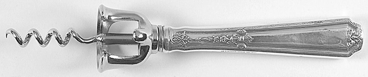 Louis XIV (Sterling, 1924, No Monograms) Corkscrew by Towle Silver-1