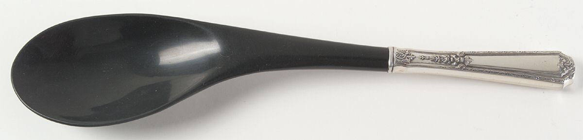 Louis XIV (Sterling, 1924, No Monograms) Salad Serving Spoon with Plastic Bowl by Towle Silver-1