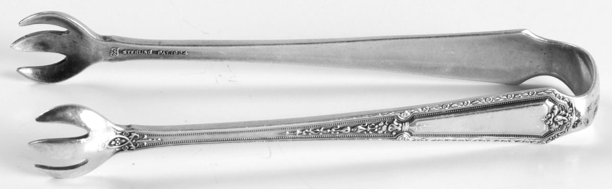 Louis XIV (Sterling, 1924, No Monograms) Large Sugar Tongs by Towle Silver-1