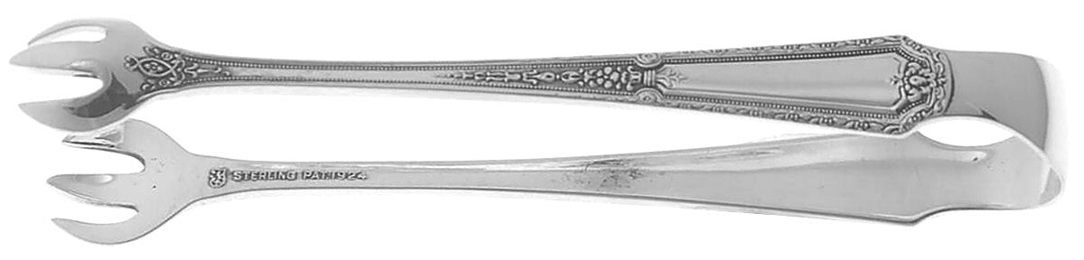 Louis XIV (Sterling, 1924, No Monograms) Small Sugar Tongs by Towle Silver-1