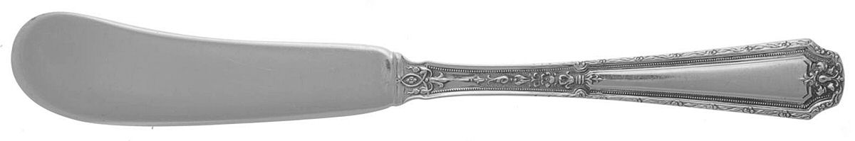 Louis XIV (Sterling, 1924, No Monograms) Flat Handle Butter Spreader by Towle Silver-1