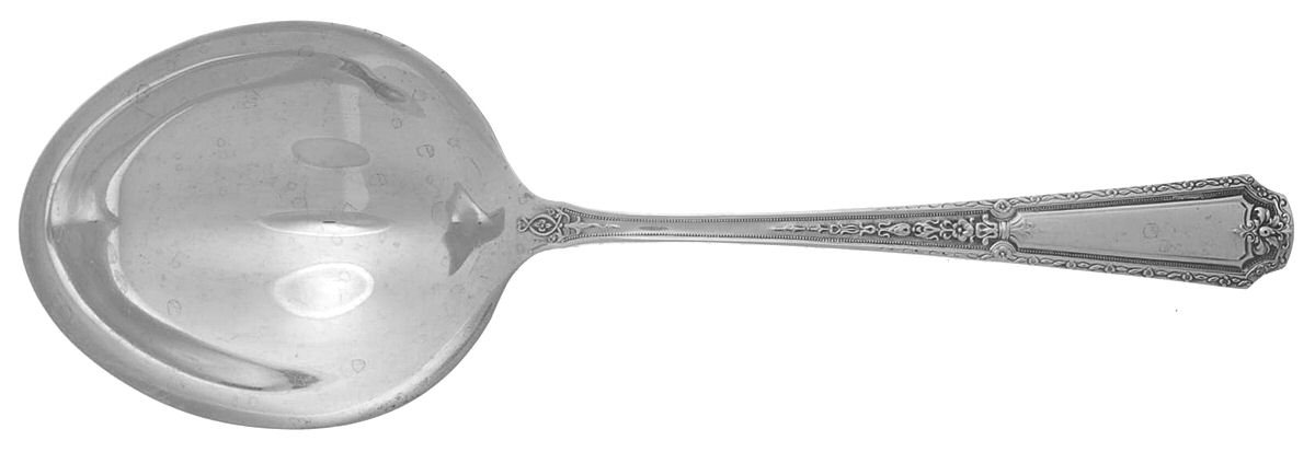 Louis XIV (Sterling, 1924, No Monograms) Large Solid Berry/Casserole Spoon by Towle Silver-1
