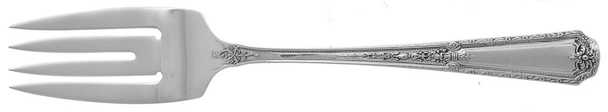 Louis XIV (Sterling, 1924, No Monograms) Individual Solid Fish Fork by Towle Silver-1