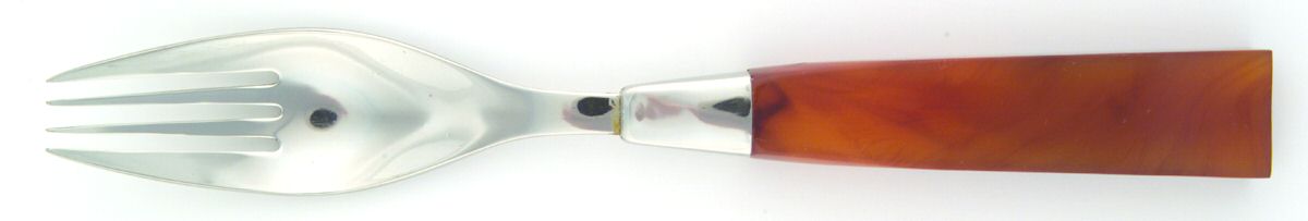 Lucite-Amber (Stainless) Fork by Towle Silver-1