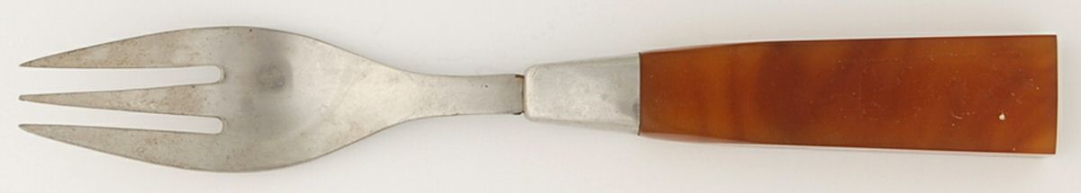 Lucite-Amber (Stainless) Individual Salad Fork by Towle Silver-1