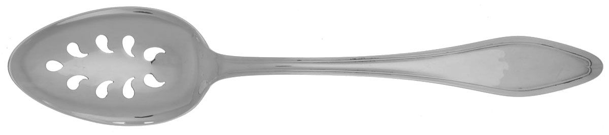 Mary Chilton (Sterling, 1912, No Monos) Pierced Tablespoon (Serving Spoon) by Towle Silver-1