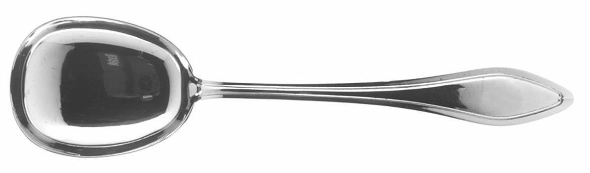 Mary Chilton (Sterling, 1912, No Monos) Round Bowl Soup Spoon (Gumbo) by Towle Silver-1