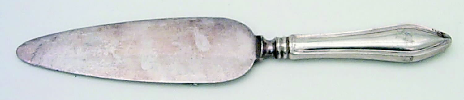 Mary Chilton (Sterling, 1912, No Monos) Pie Server with Silverplate Blade by Towle Silver-1