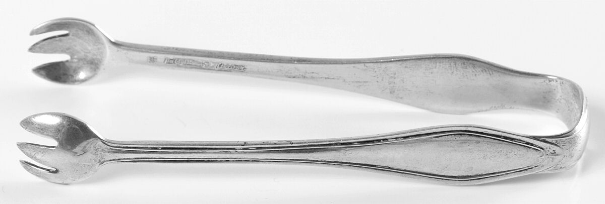 Mary Chilton (Sterling, 1912, No Monos) Small Sugar Tongs by Towle Silver-1