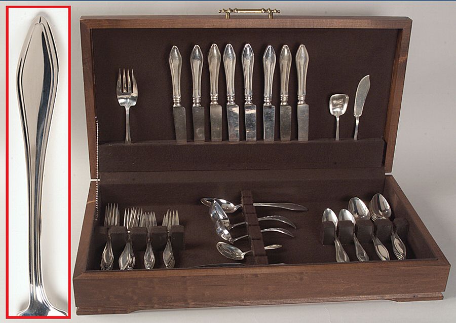 Mary Chilton (Sterling, 1912, No Monos) 49 Piece Set by Towle Silver-1