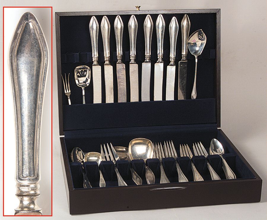 Mary Chilton (Sterling, 1912, No Monos) 42 Piece Set by Towle Silver-1