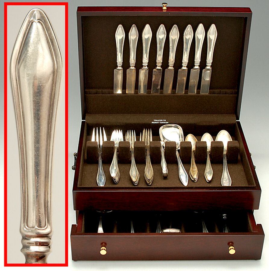 Mary Chilton (Sterling, 1912, No Monos) 42 Piece Set by Towle Silver-1