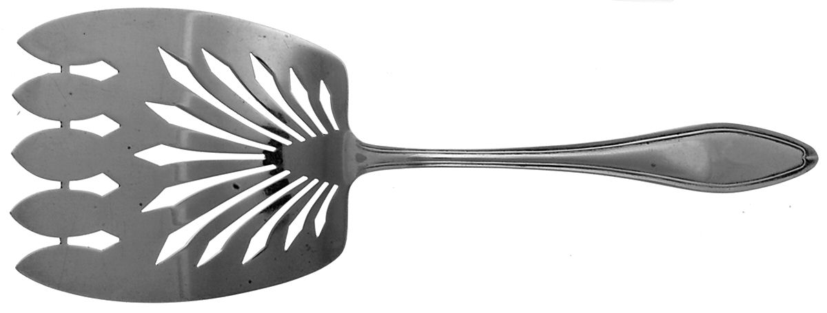 Mary Chilton (Sterling, 1912, No Monos) Large Solid Asparagus Serving Fork by Towle Silver-1