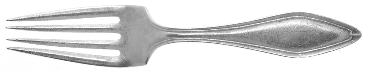 Mary Chilton (Sterling, 1912, No Monos) Baby Fork by Towle Silver-1