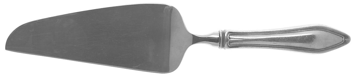 Mary Chilton (Sterling, 1912, No Monos) Pie & Cake Server with Stainless Blade by Towle Silver-1