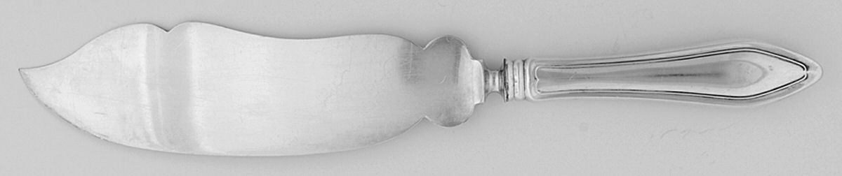 Mary Chilton (Sterling, 1912, No Monos) Large Ice Cream Slicer with Silverplate Blade by Towle Silver-1