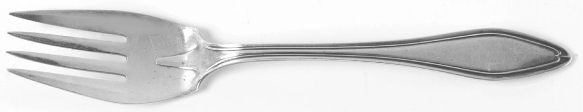Mary Chilton (Sterling, 1912, No Monos) Individual Solid Fish Fork by Towle Silver-1
