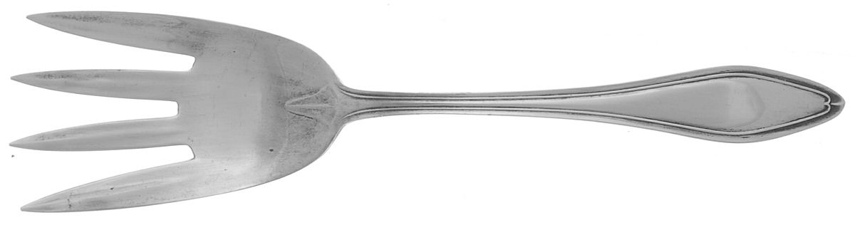 Mary Chilton (Sterling, 1912, No Monos) Large Chipped Beef Fork by Towle Silver-1