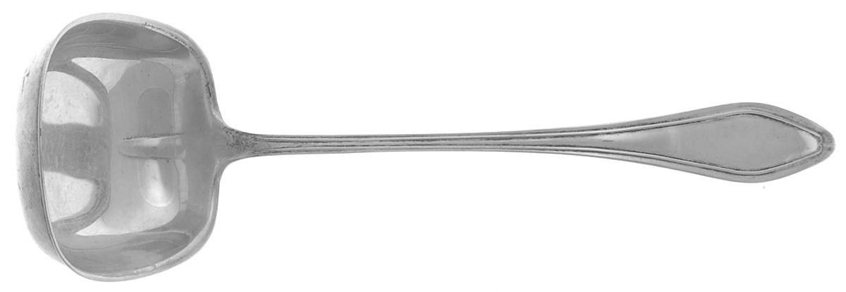 Mary Chilton (Sterling, 1912, No Monos) Solid Piece Cream Ladle by Towle Silver-1