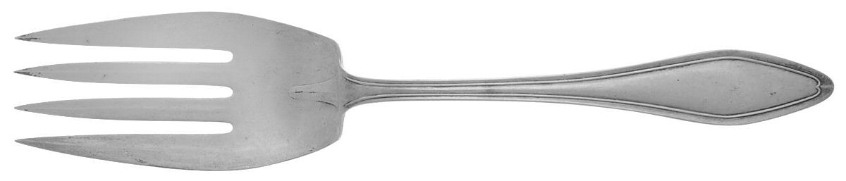 Mary Chilton (Sterling, 1912, No Monos) Solid Salad Serving Fork by Towle Silver-1