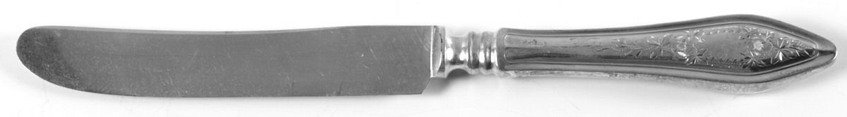 Mary Chilton-Eng No.1 (Sterling, 1912, No Monograms) Old French Hollow Knife with Bolster by Towle Silver-1