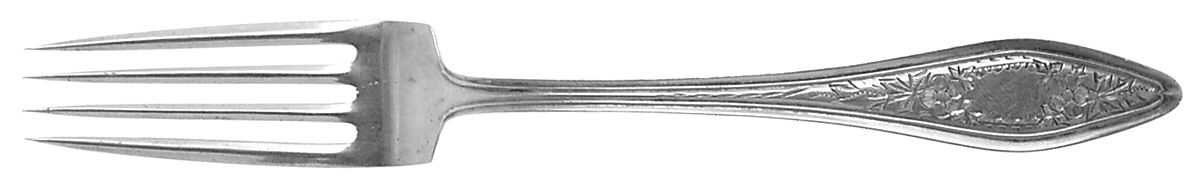 Mary Chilton-Eng No.1 (Sterling, 1912, No Monograms) Solid Youth Tea Fork by Towle Silver-1