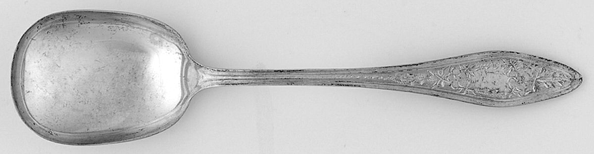 Mary Chilton-Eng No.1 (Sterling, 1912, No Monograms) Sugar Spoon by Towle Silver-1