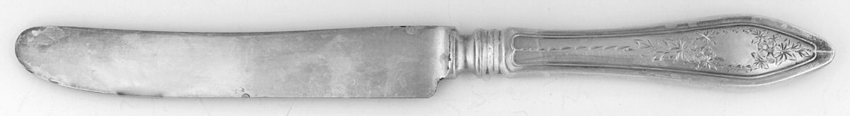 Mary Chilton-Eng No.1 (Sterling, 1912, No Monograms) Old French Hollow Knife with Bolster by Towle Silver-1