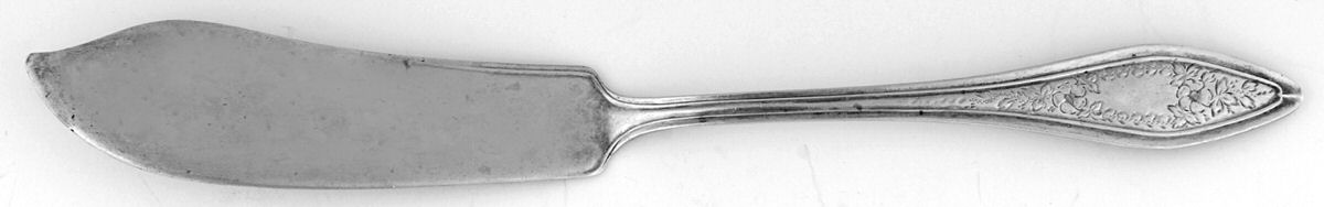 Mary Chilton-Eng No.1 (Sterling, 1912, No Monograms) Flat Handle Master Butter Knife by Towle Silver-1