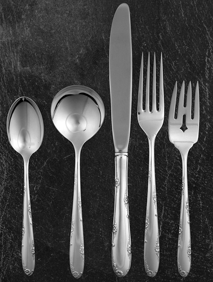 Madeira (Sterling, 1948, No Monograms) 5 Piece Place Size Setting by Towle Silver-1
