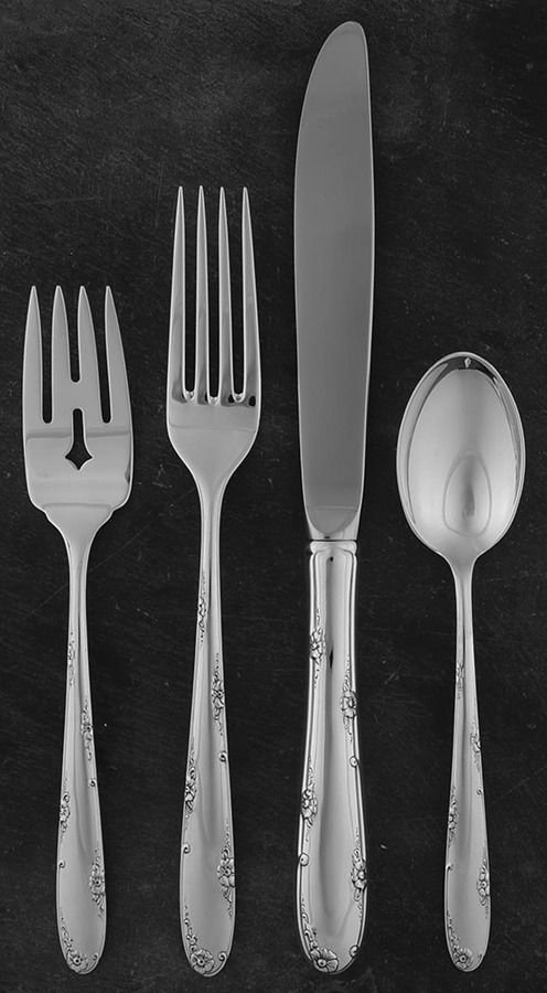 Madeira (Sterling, 1948, No Monograms) 4 Piece Place Size Setting by Towle Silver-1